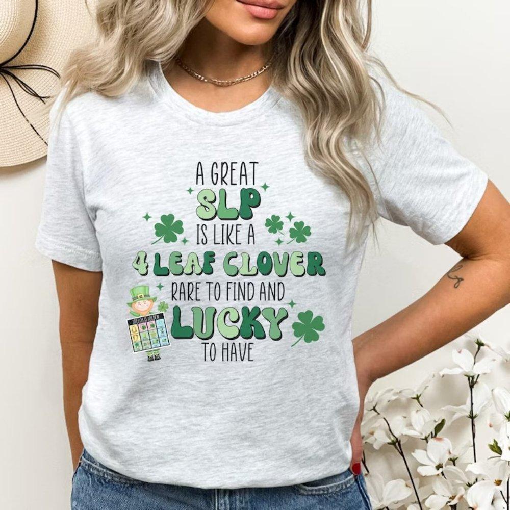St Patricks Slp Shirt, Speech Language Pathologist, Speech Pathologist Shirt - Picture 1 of 4